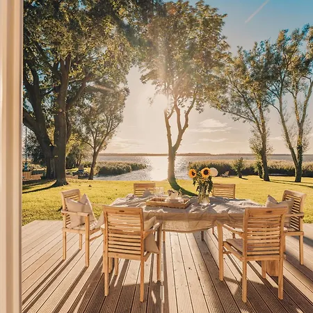 بيت للعطل Watermark Usedom - Premium Direkt Am Wasser Mit Eigener Badestelle - Haus Welle Rankwitz